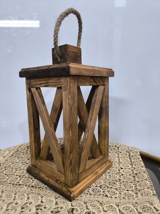 Handmade decorative lantern table lamp battery powered Multicolor 15cm*15cm*20cm