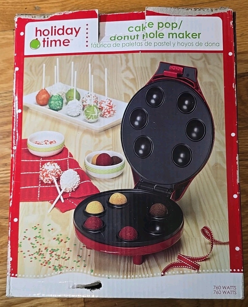 Holiday Time Cake Pop Donut Hole Maker | Tested & Working | Non-Stick