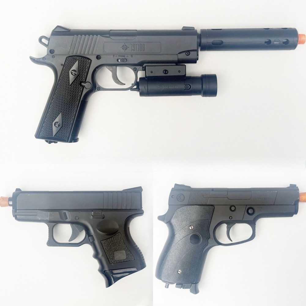 Airsoft Pistol 3 Gun Lot - Used.