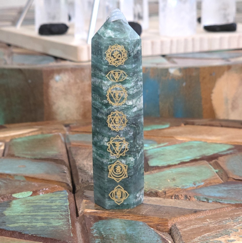 Fuchsite Muscovite Chakra Towers