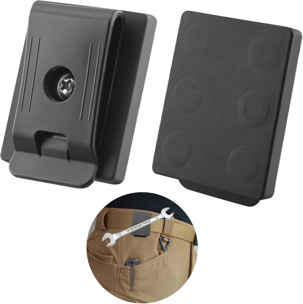 Versatile 2PCS Magnetic Clips - Heavy Duty Tool Holders for Craftsmen
