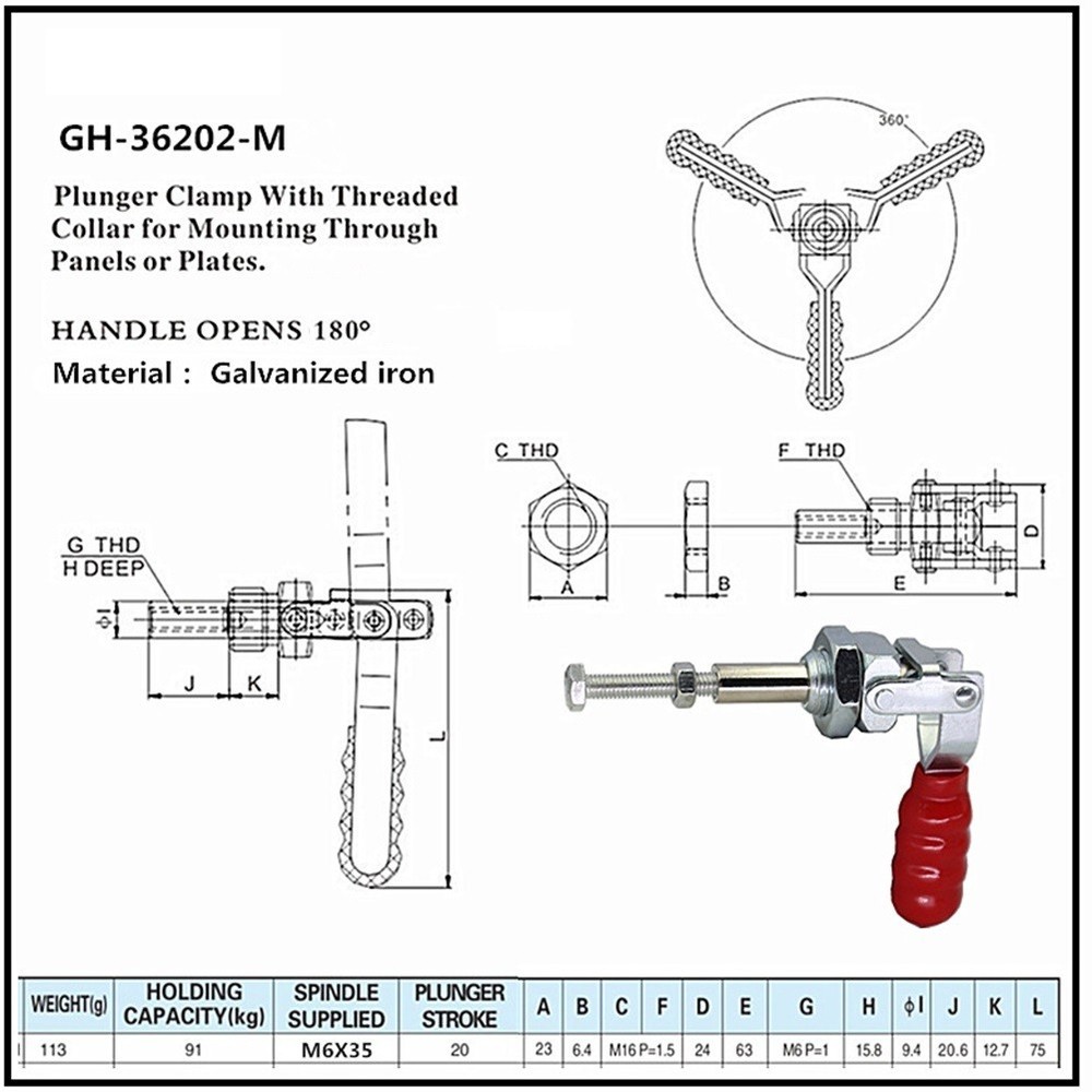 Easily Operate Your Projects with the 200lb Capacity Quick Release Clamps