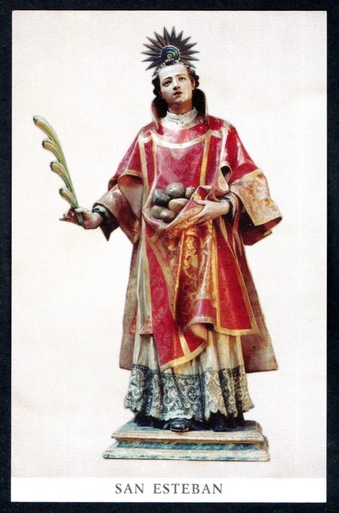Holy card de San Esteban santino image pieuses estampa
