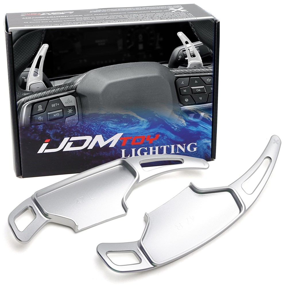 Silver Aluminum Larger Performance Paddle Shifter Extension For 24+ Ford Mustang