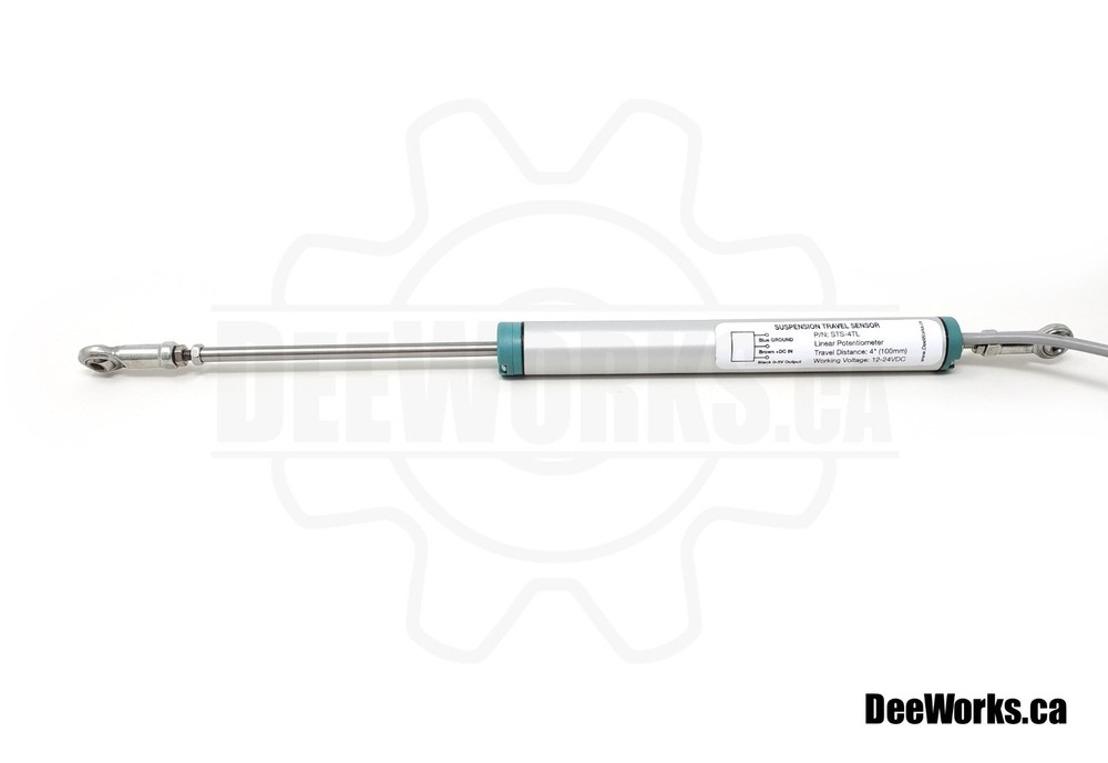Suspension Travel Sensor Linear Potentiometer 0-5V Analog Output 4" Range