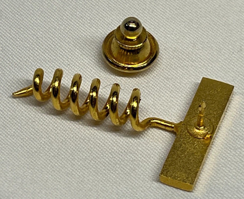 Corkscrew Lapel Pin/Tie Tack