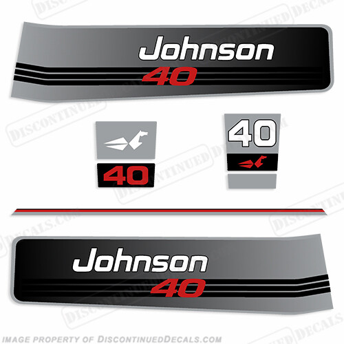 Fits Johnson 1992-1994 40hp Decals - 3 Cylinder