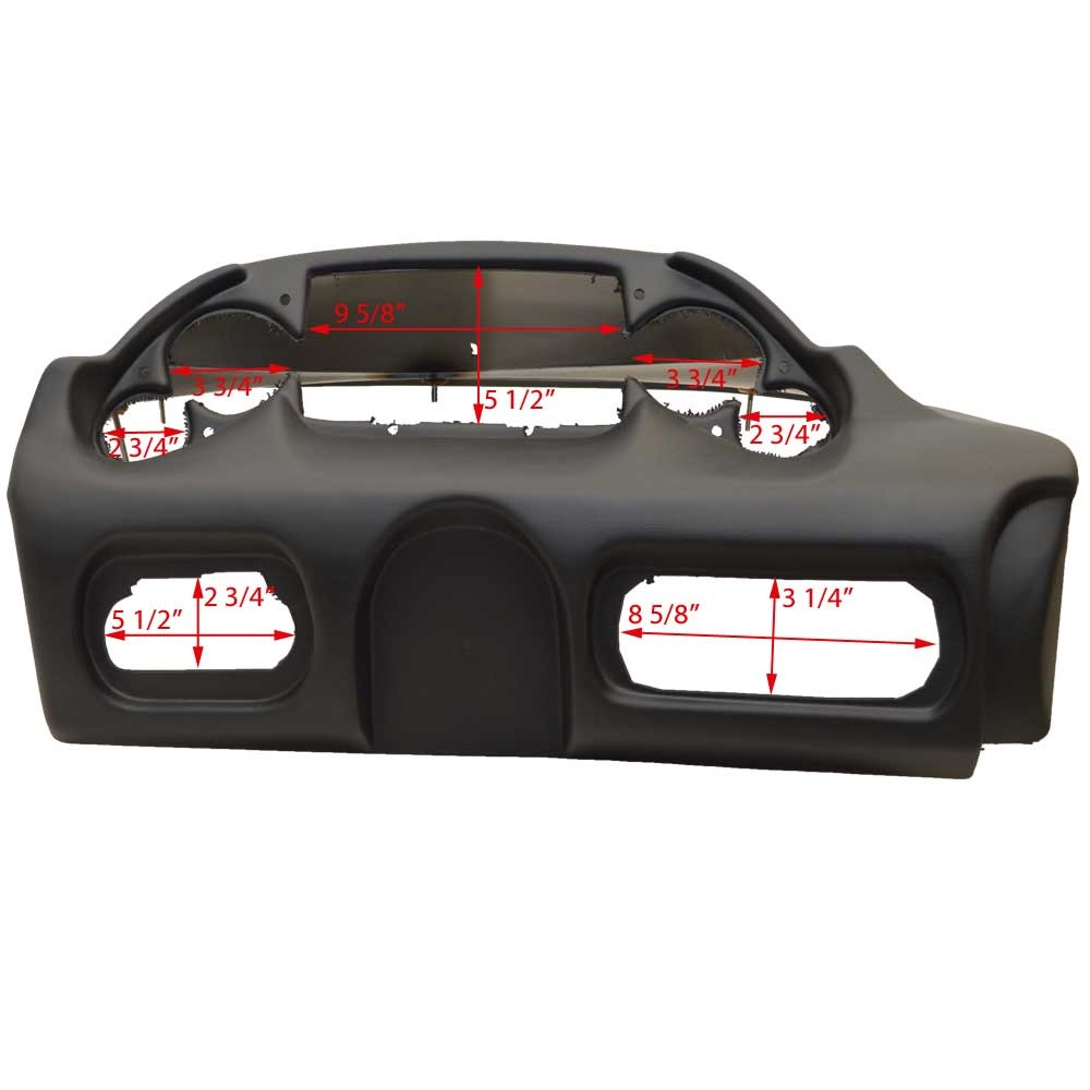 Supra Boat Blank Dash Panel 114174 | Launch 242 Black Vinyl