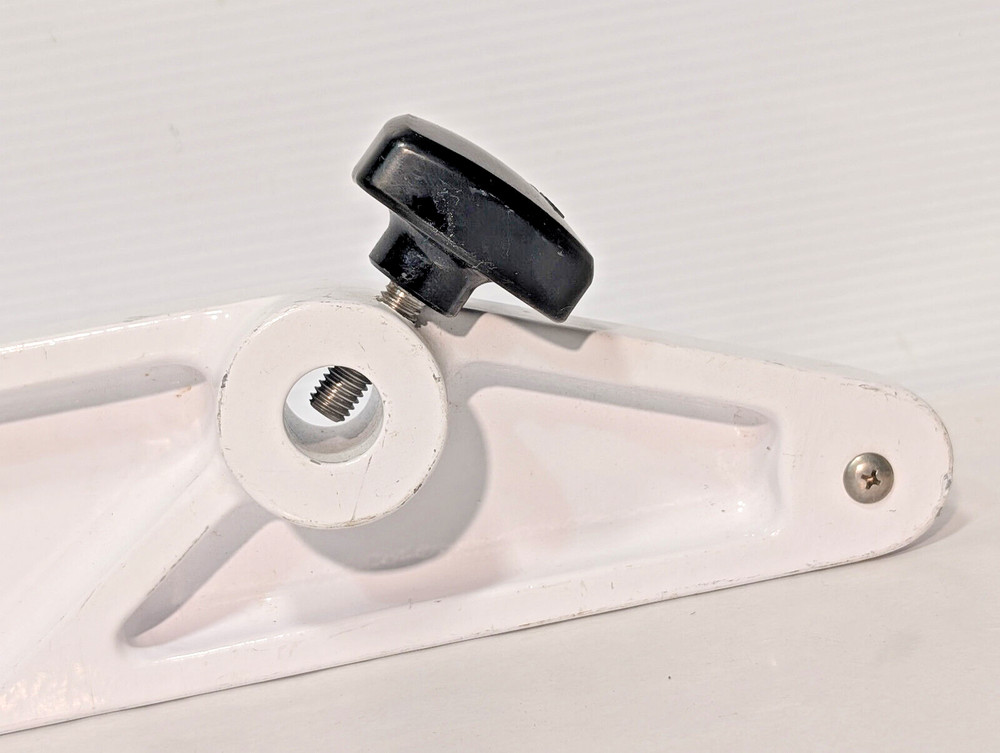 Mizuho Ika White Medical Equipment Component Plate Part, Black Adjust Knobs