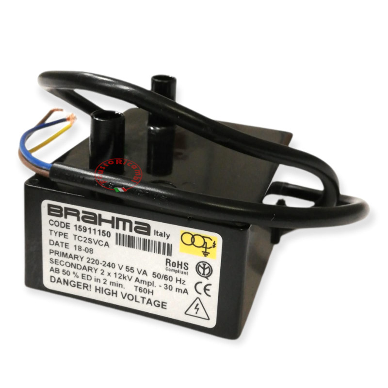 BRAHMA ELECTRONIC IGNITION TRANSFORMER TC2SVCA 15911150 EX TC2S724A BOILER