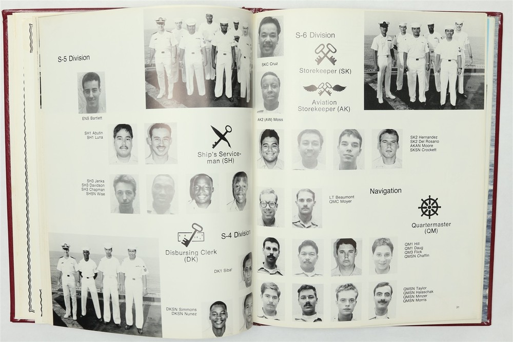 USS White Plains (AFS-4) 1987 1988 Deployment Cruise Book