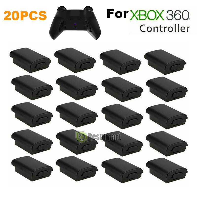 20x Black AA Battery Back Cover Case Shell Pack For Xbox 360 Wireless Controller