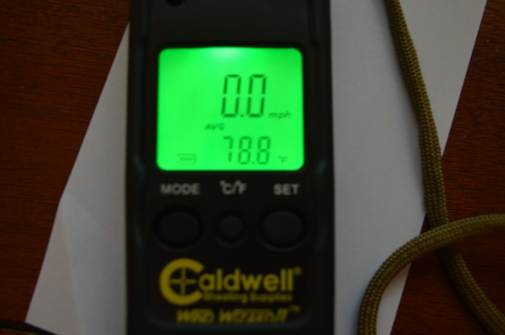 Caldwell Wind Wizard II Wind Meter with Multiple Wind Readings, LCD Backlight