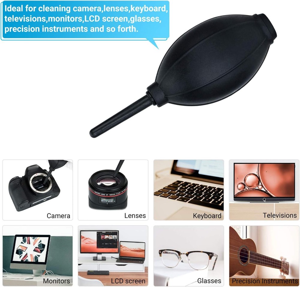 Soft Tip Silicone Super Air Blower Blaster Pump Black