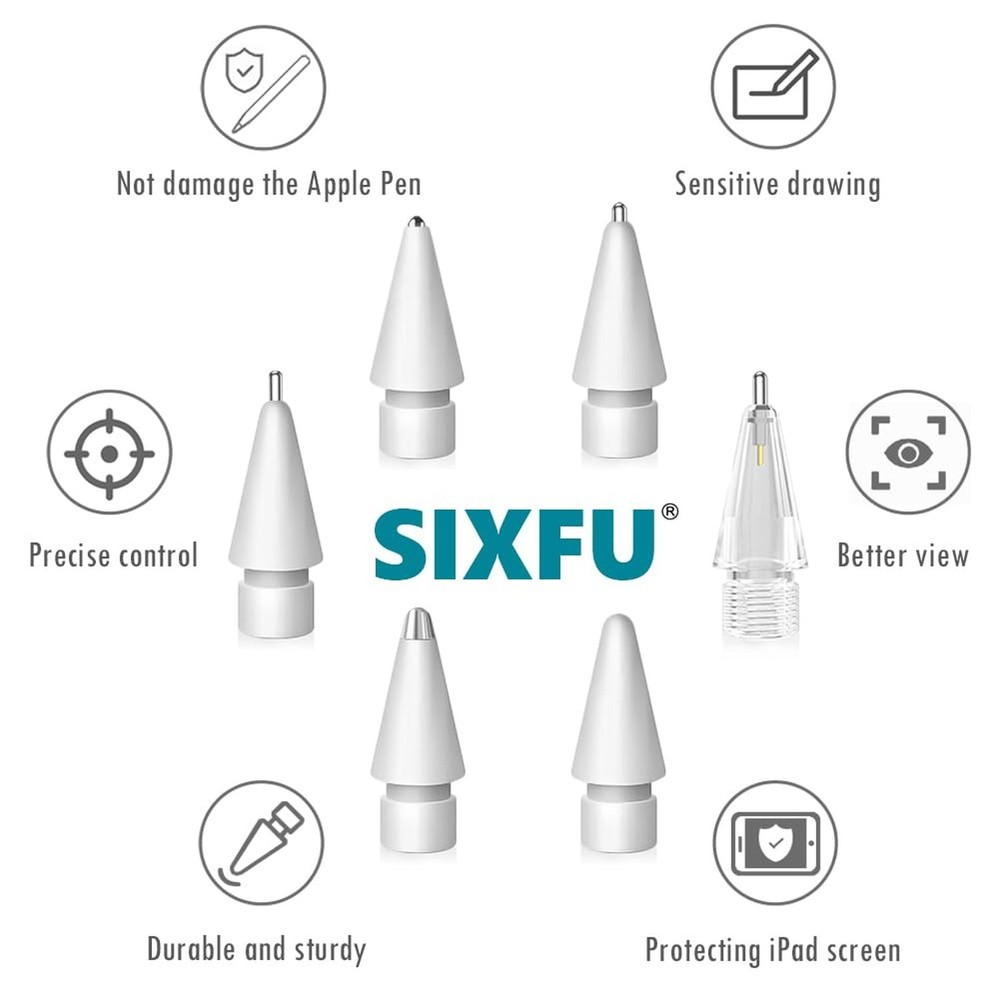 Replacement Pencil Tips for Apple Pencil, Multiple Durable iPencil Tip Nibs A...
