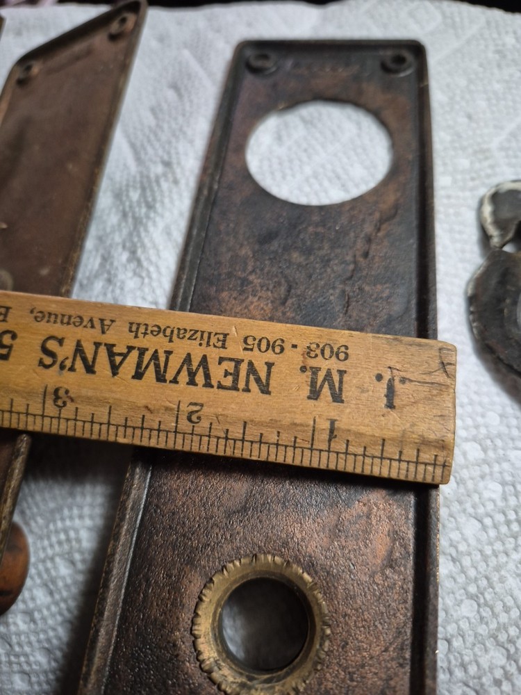 Solid Brass Antique Door Plate Escutcheon Set