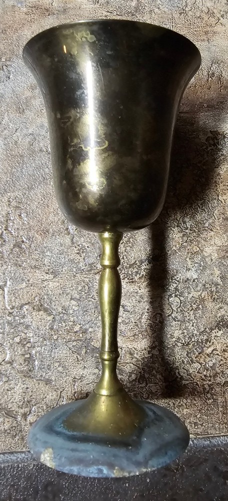 1 Solid Brass Goblet