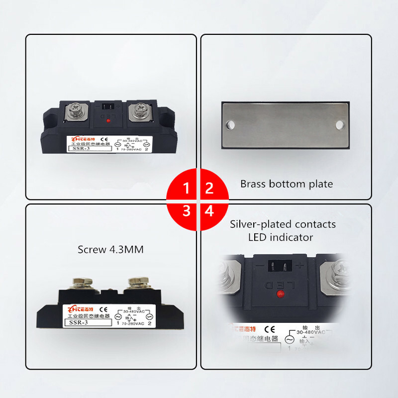 300A industrial grade single-phase solid state relay modular DC-AC H3300Z24V380V