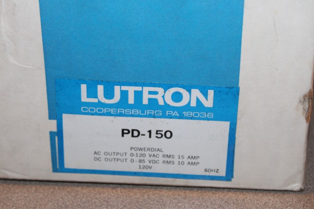 NOS Lutron Electronics PD-150 PowerDial Electronic Power Control