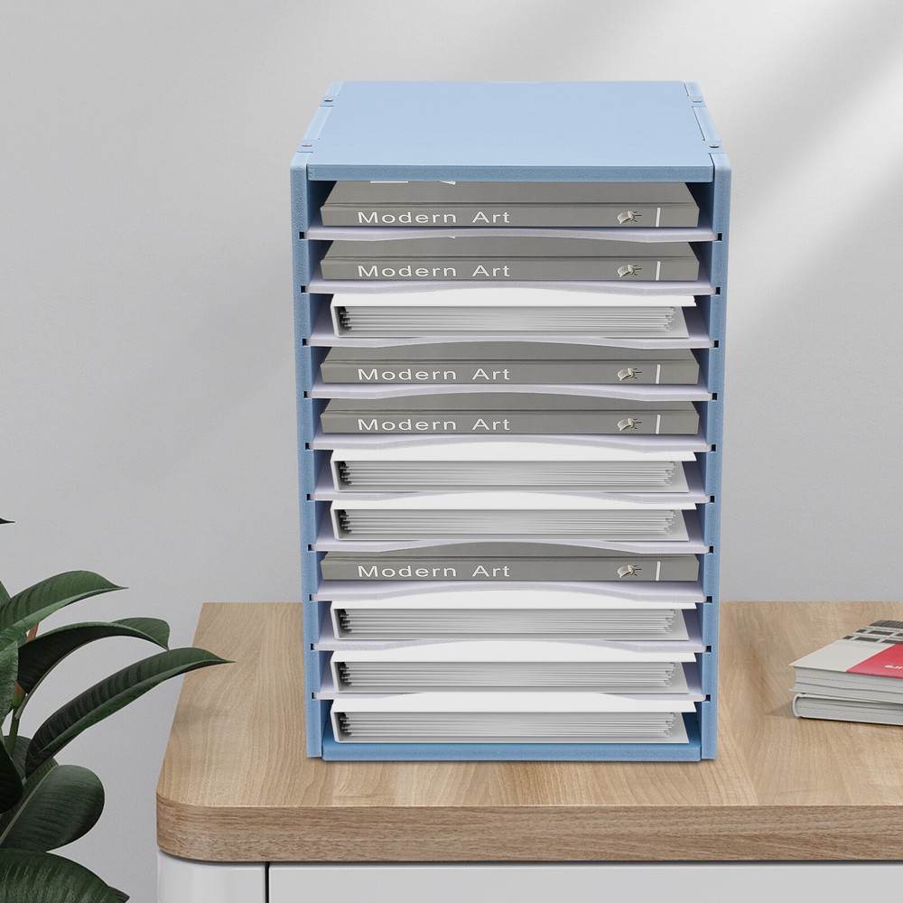 Desktop Organizer Paper File Holder For Office Home Document Storage Rack