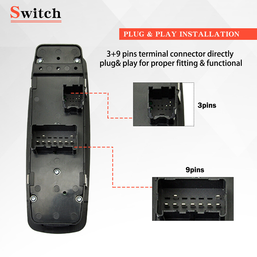 Front Driver Power Window Switch Master For 2013-2016 Dodge Ram 1500 2500 3500