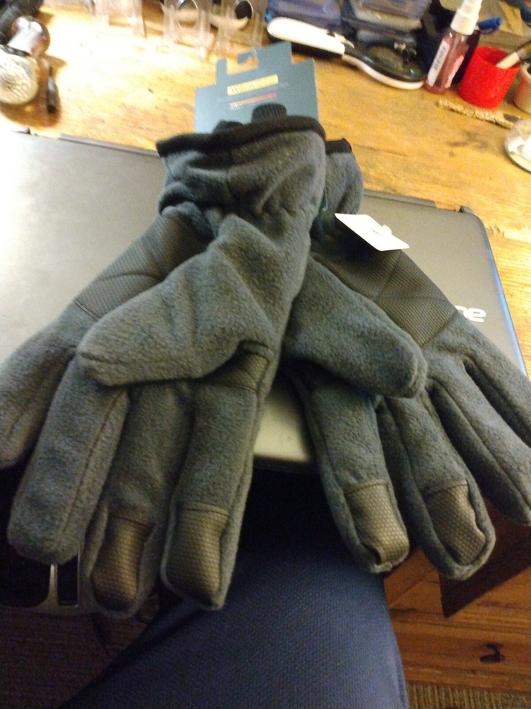 Tek Gear Men's Microfleece Compatible Gloves - Grey - Size L/XL