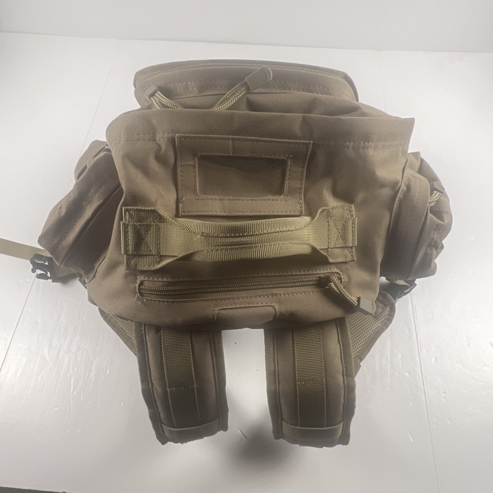 Allen Tactical Backpack Tan Hydration Compatible Adjustable Strap LE Military