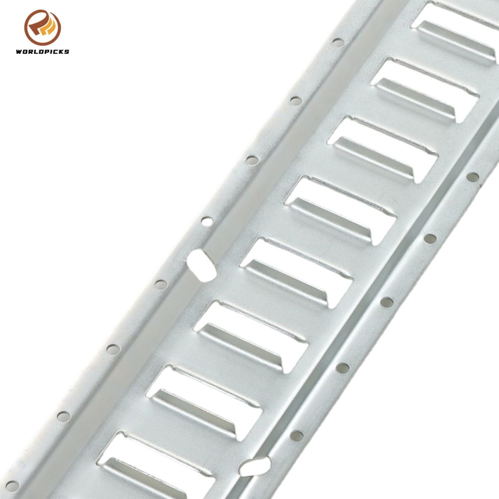 16 Piece 5' Galvanized E Track Rail Set Silver Finish Fit For Trailers And Vans