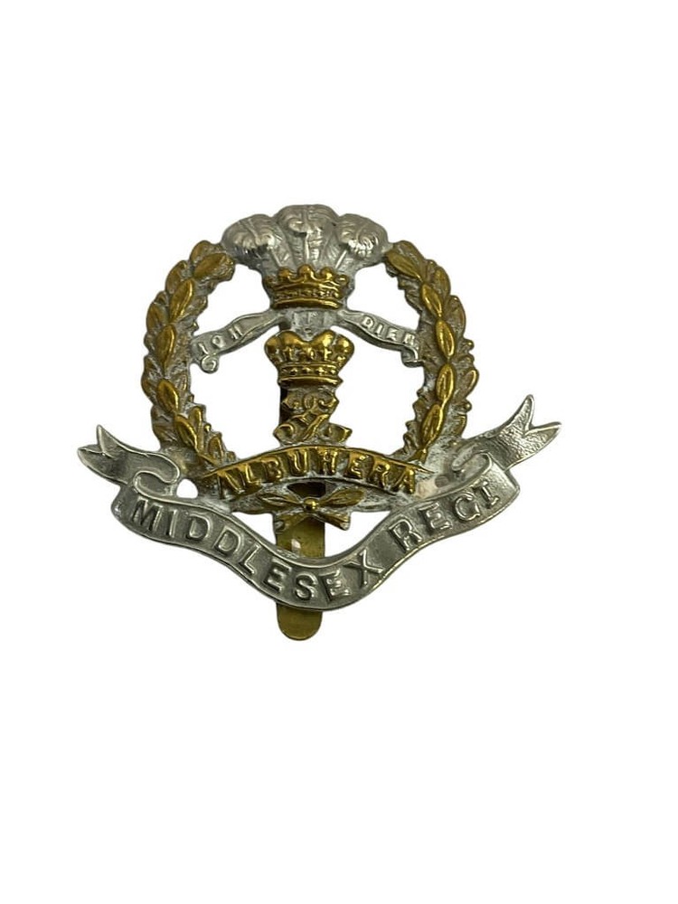 WW2 British Middlesex Regiment Cap Badge