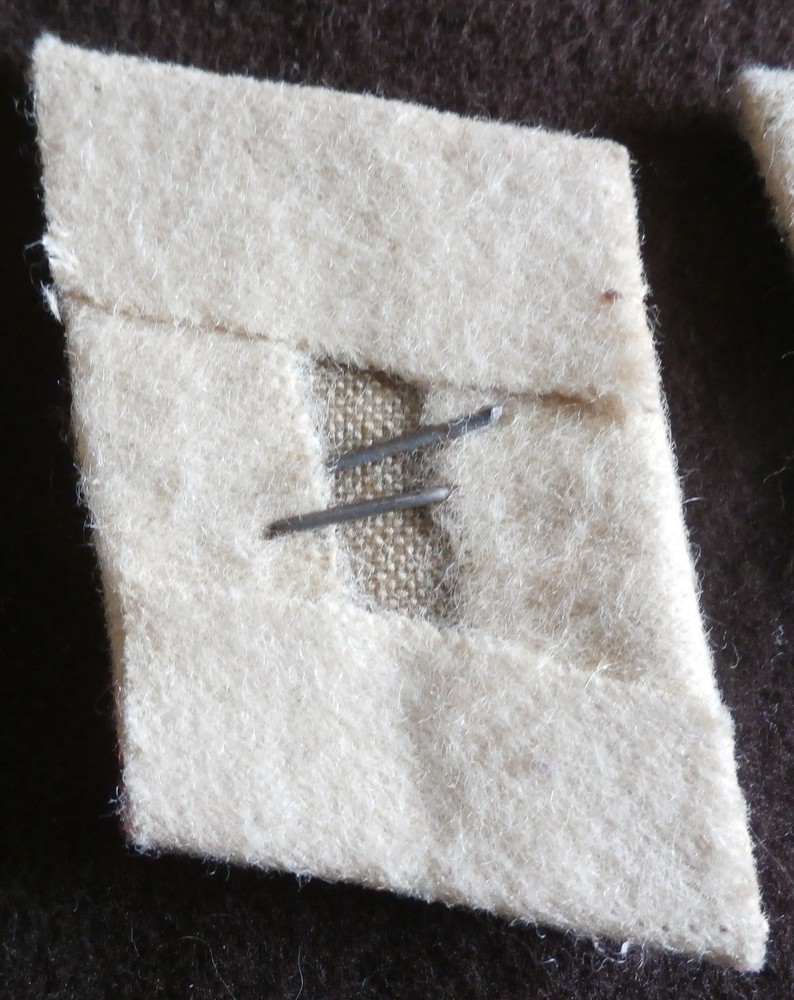 WW2 German collar tabs Original Used