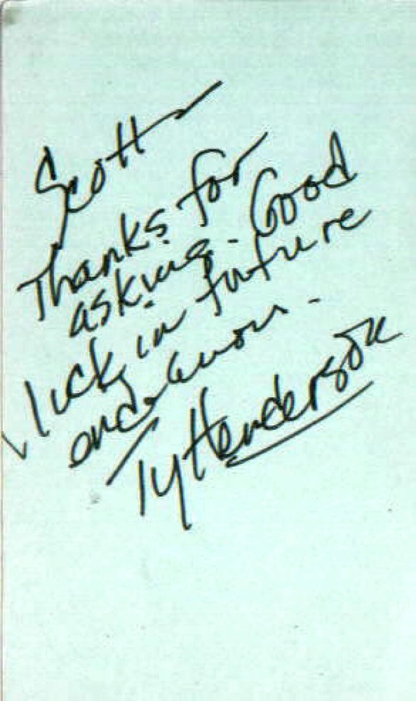 TY HENDERSON (+2018) - Sci-Fi TV Actor - Space Academy (Paul) - Autograph