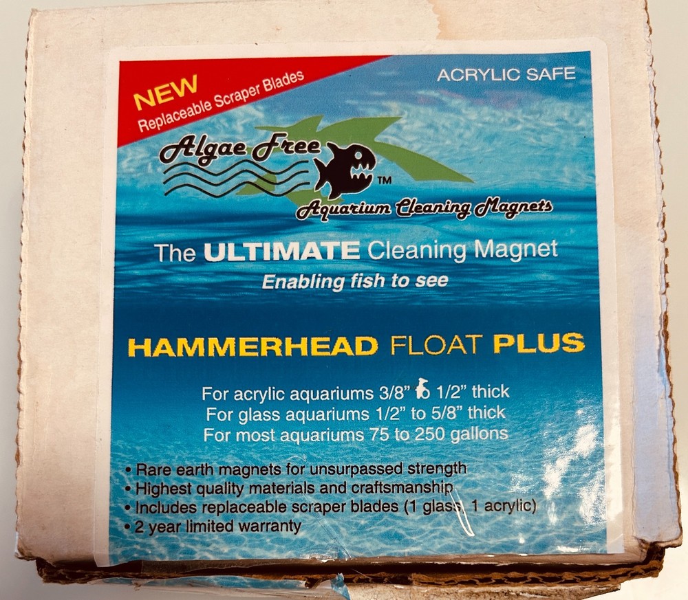 Algae Free Hammerhead Float PLUS Floating MagneticAlgae Scraper Aquarium Cleaner