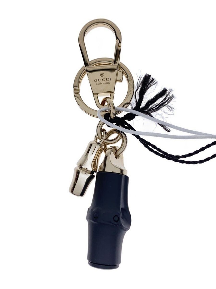 GUCCI Keychain BLK Plain Women Used