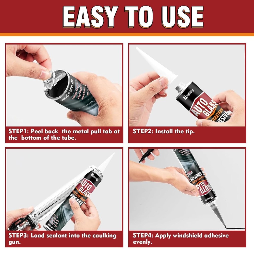 Polyurethane Windshield Adhesive With Fast Curing Formula - High Bond Strength