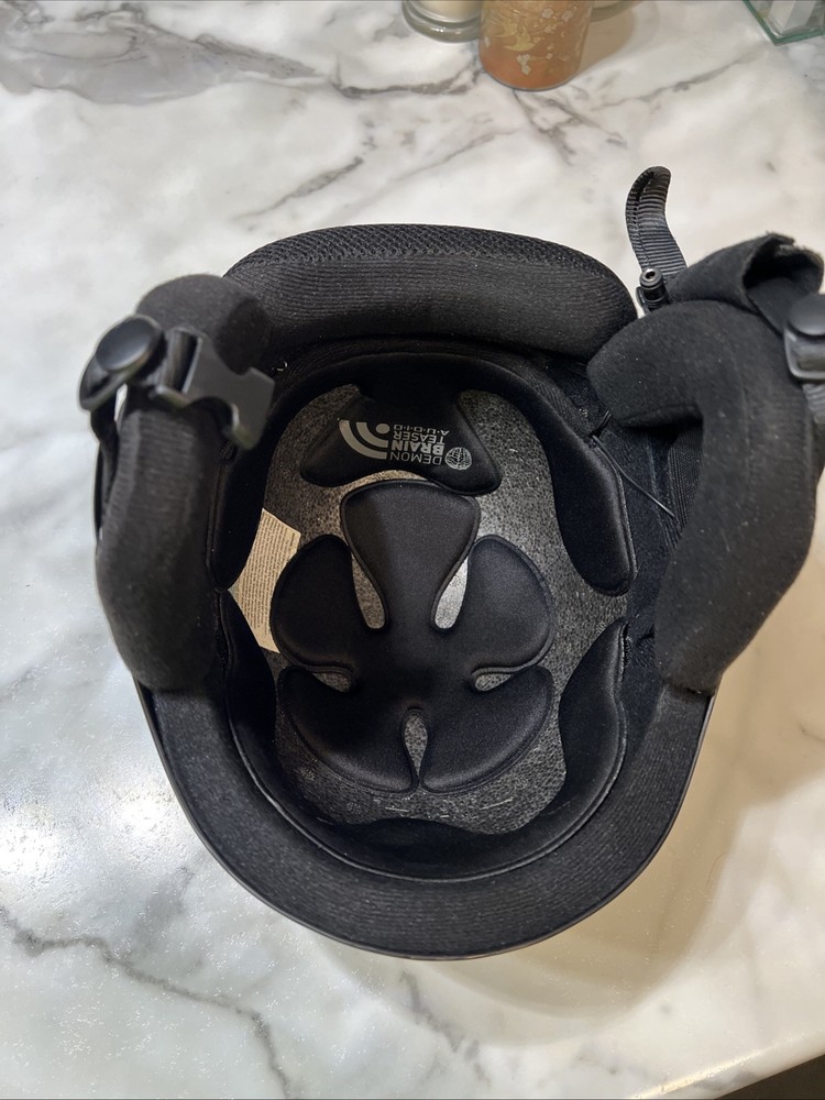 Demon Multi Sport Protection Black Phantom Audio Helmet Size Medium