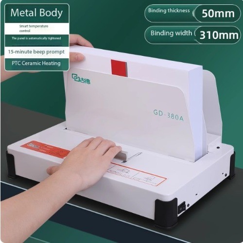 220V 380A Hot Melt Binding Machine Office Automatic Gluing Machine Small
