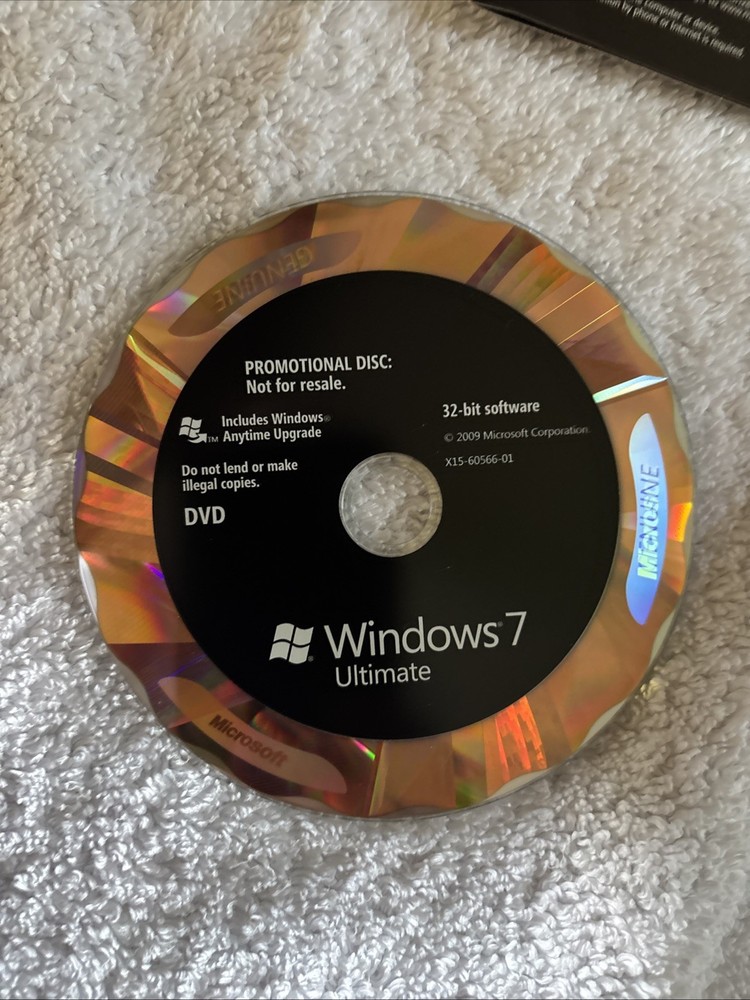RARE SIGNED Microsoft Windows 7 Ultimate SIGNATURE EDITION 64 Bit —32 Bit DVDs
