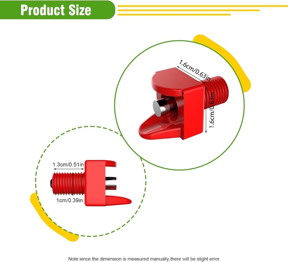 Automatic Poultry Waterer Kit - 10 Horizontal Chicken Water Nipples & Drill Bit