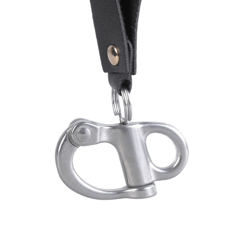 2Pcs SCBA Mask Quick Release Clip with Leather Handle Quick Release Shackle