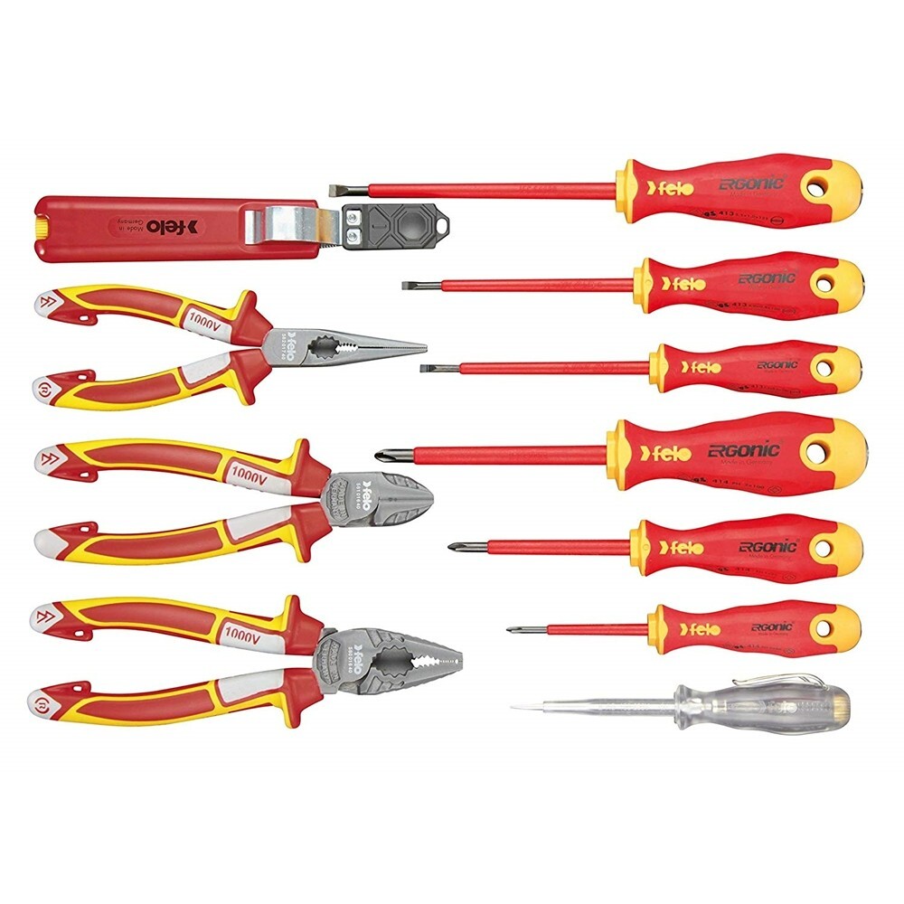 Felo Ergonic 11 Piece VDE Insulated Tools Set