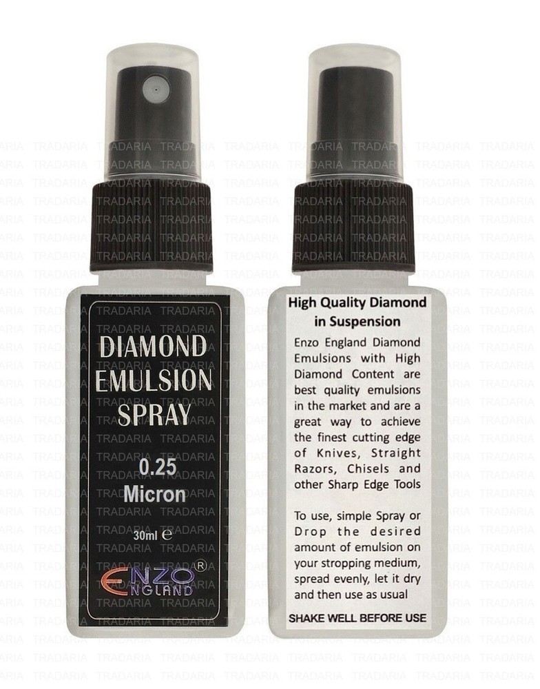 ENZO POLY DIAMOND EMULSION SPRAY LEATHER STROP STROPPING SHARPENING RAZOR KNIFE