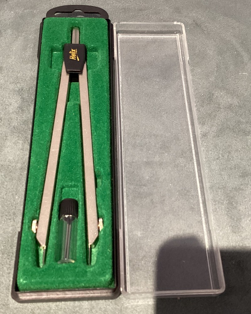 Helix Compass Drafting Drawing Precision Tool In Case