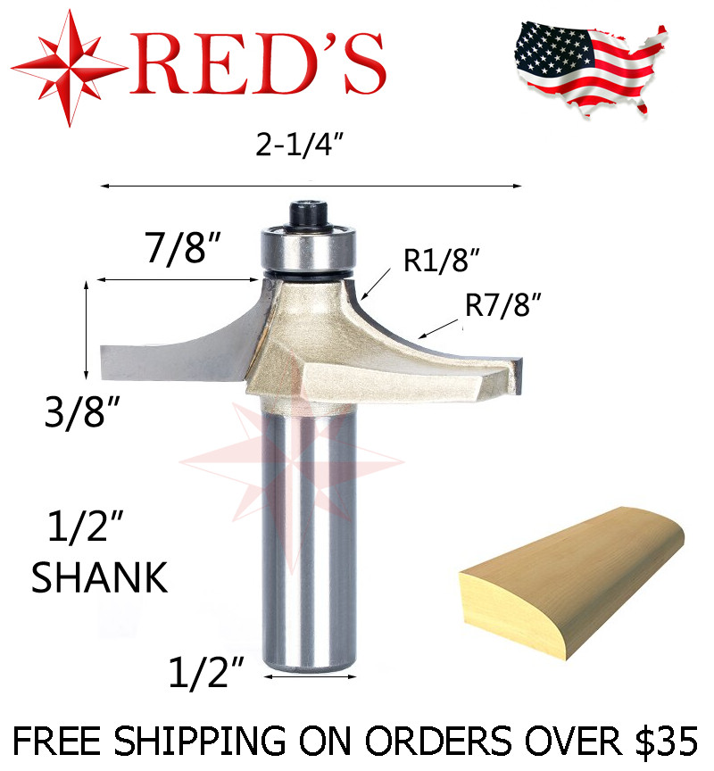 Tideway Carbide Pro LC12111408 7/8" Wide Table Edge 1/2" shank router bit