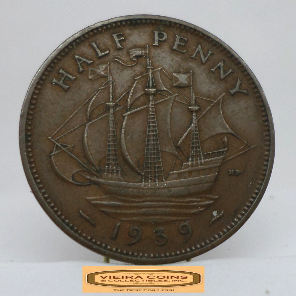 1939 Great Britain Half Penny - #C57789NQ