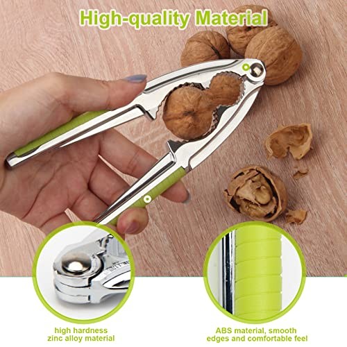 2 Pack Walnut Cracker Tools, Heavy Duty Nut Crackers for Walnuts Pistachio
