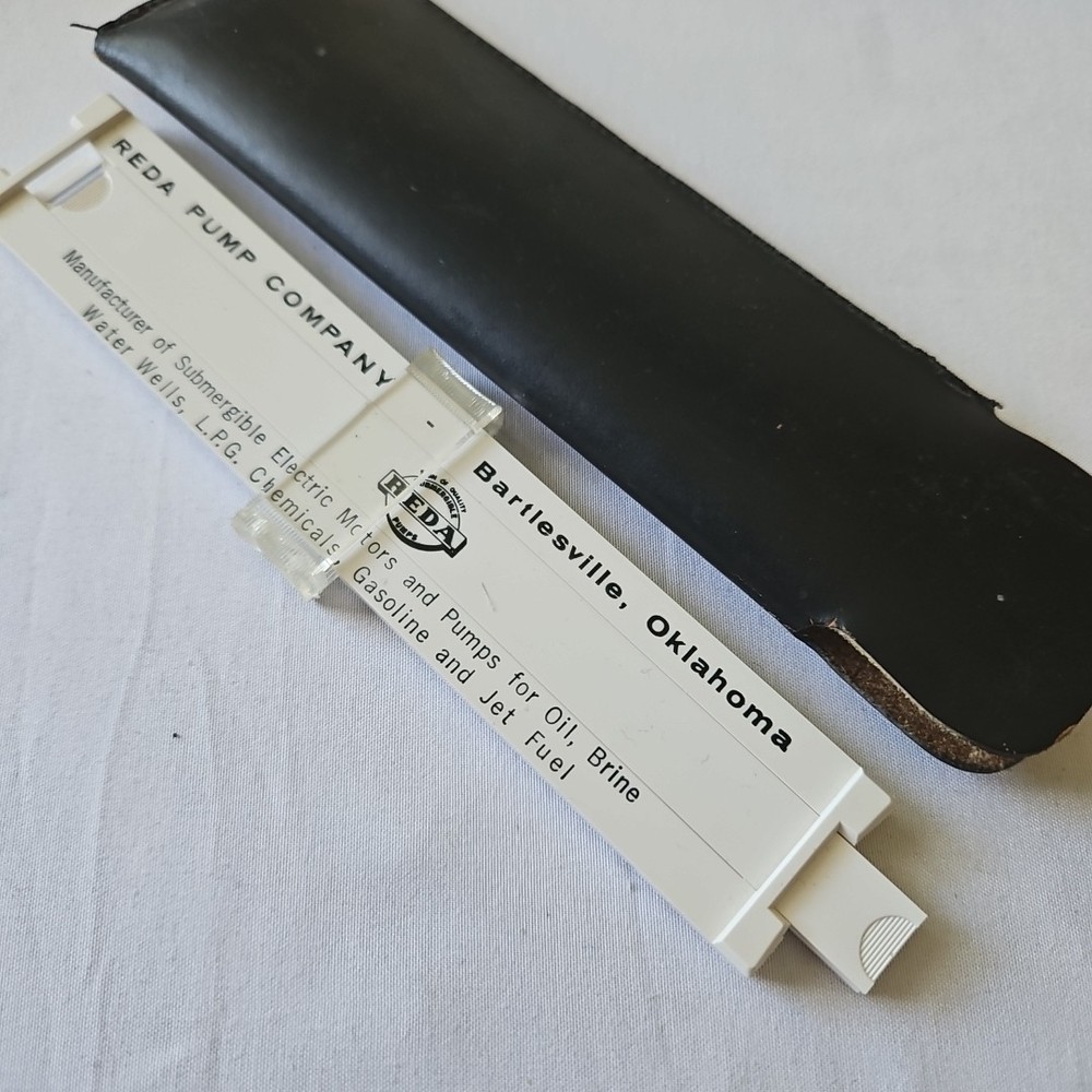 Pickett Microline Slide Ruler 160 Engineering with Black Leather Case