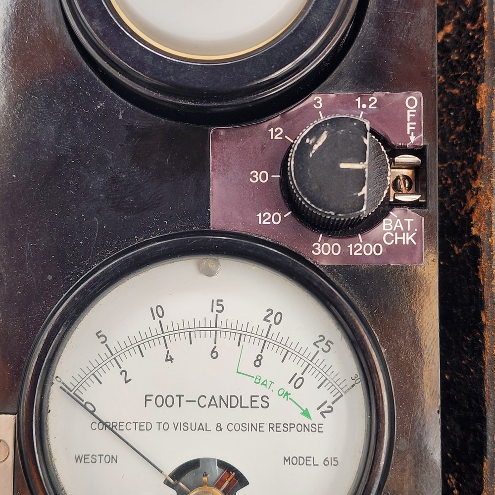 Weston Schumberger Model 615 Illumination Light Meter: Tested & Working