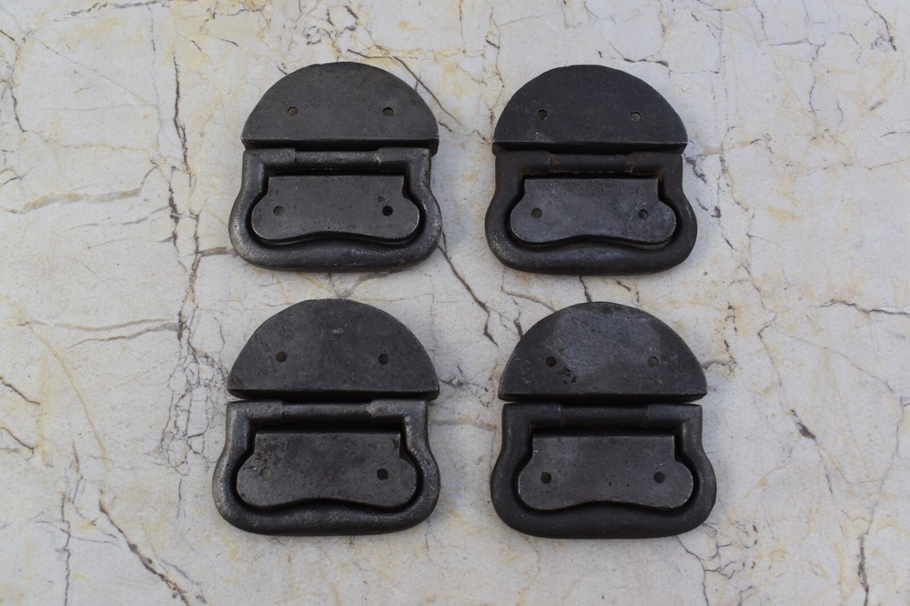 Vintage Cast Iron knocker chest door ring Pull drop handle knobs 4 pic