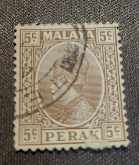 MALAYA PERAK issue 12/2/ 1936 Sultan Iskandar issues 3 USED STAMPS