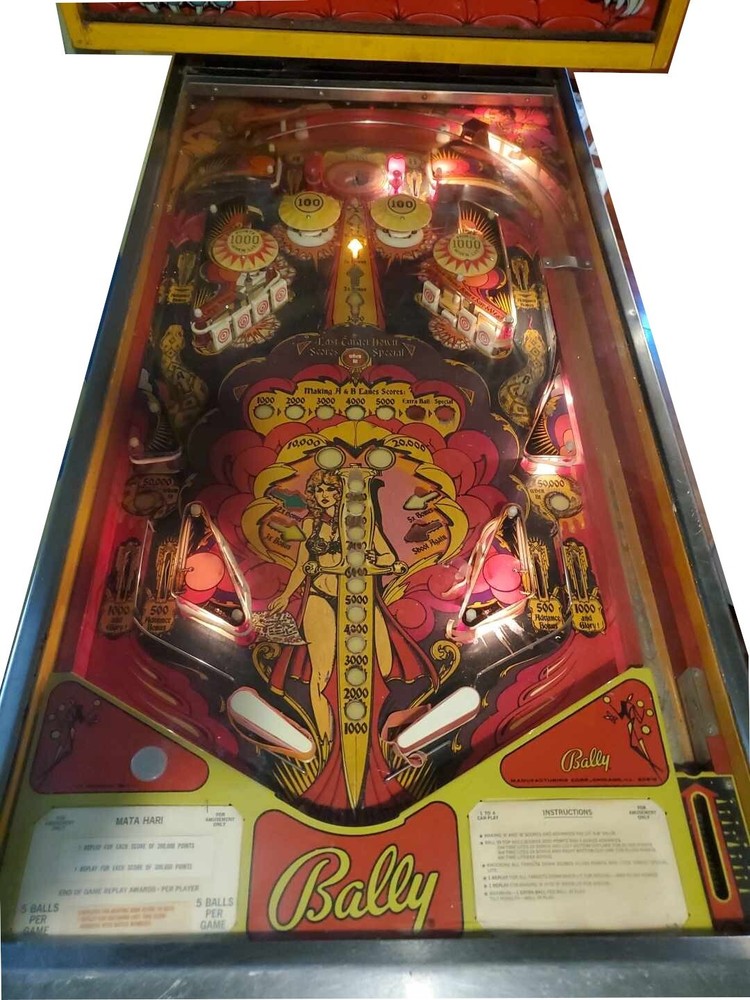 1978 Bally Mata Hari Pinball Machine